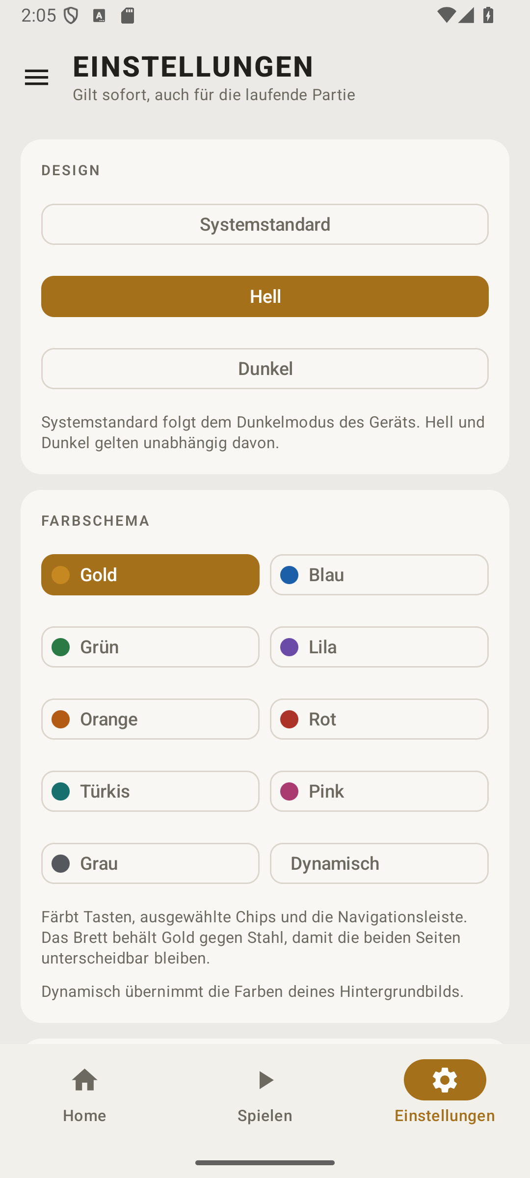 Einstellungen