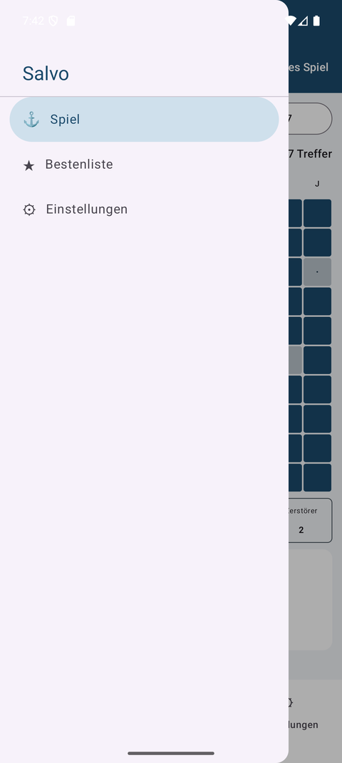 Das Navigationsmenü