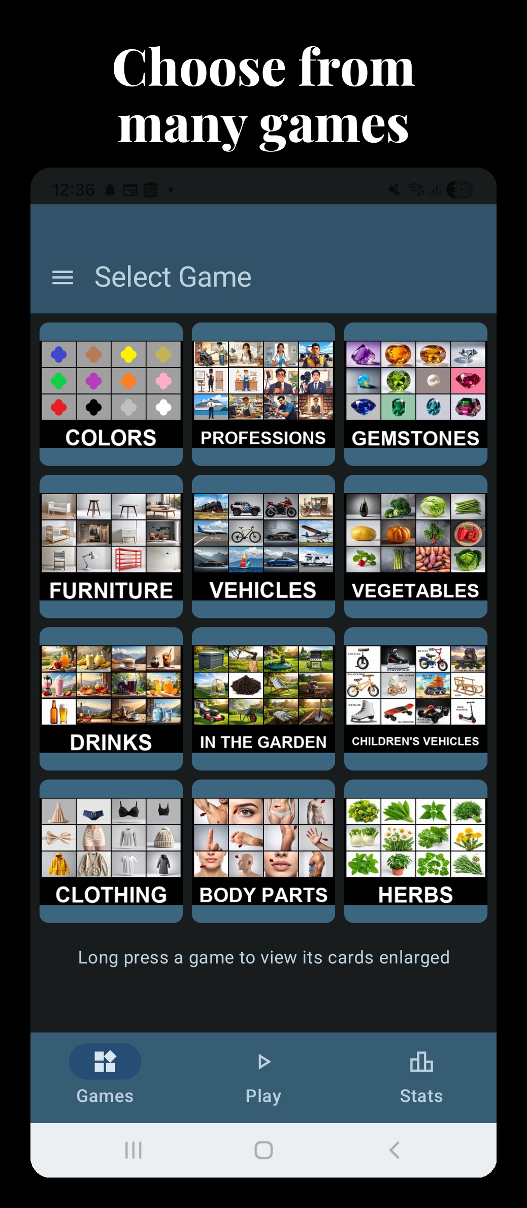 Game Selection