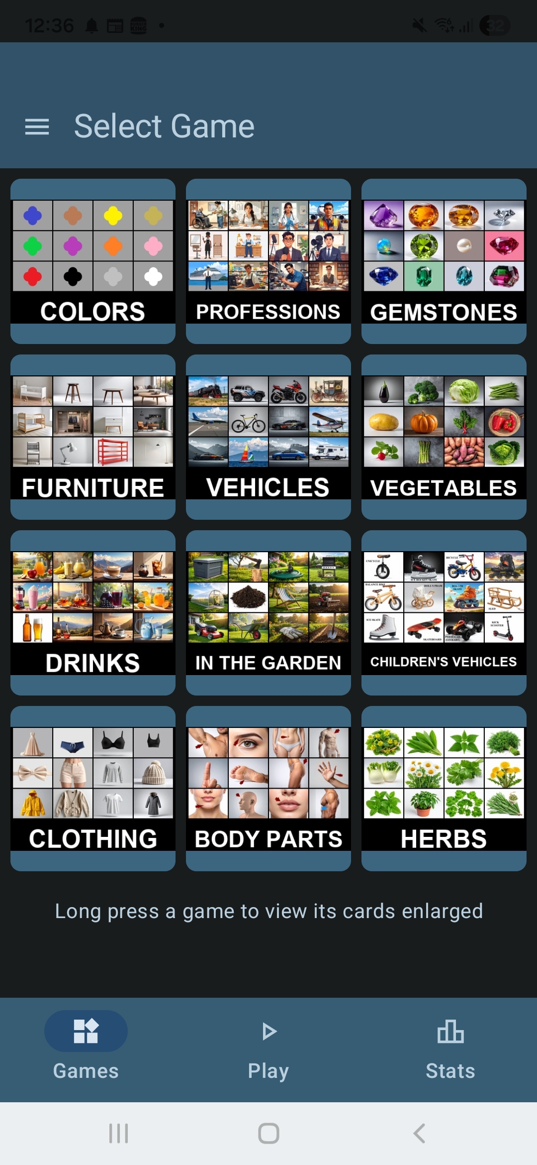 Game Selection