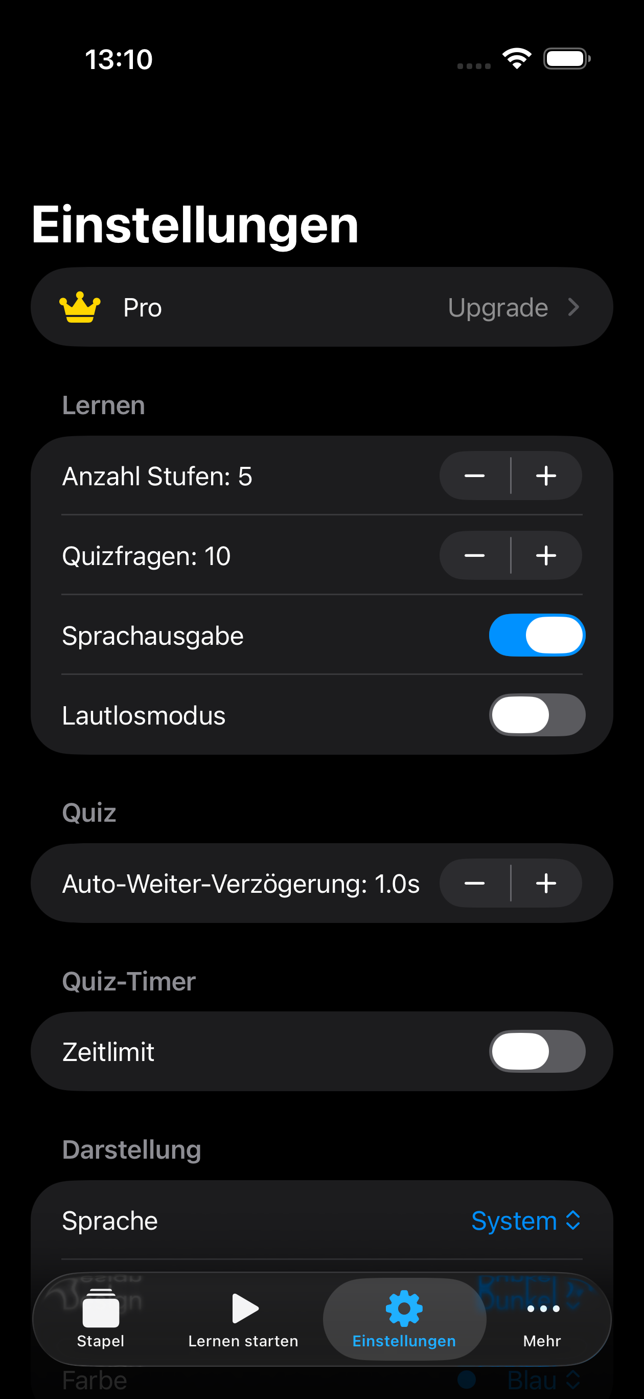 Settings